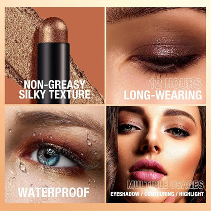 8 unidades - Set de sombras de ojos en crema en formato lápiz