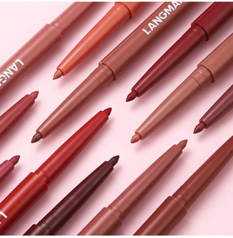 Paquete de 12 - Definición Precisa Lápiz de Labios Mate Textura Suave Impermeable