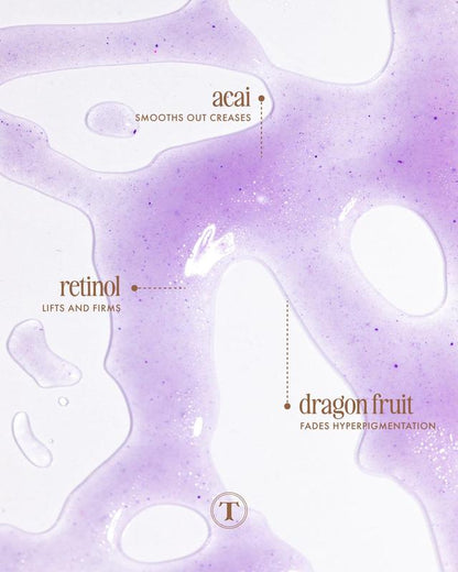 Suero corporal reafirmante de açaí - Aroma tropical de açaí, mango y rosa