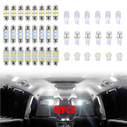 Kit de luces LED para el interior del coche - 42 piezas