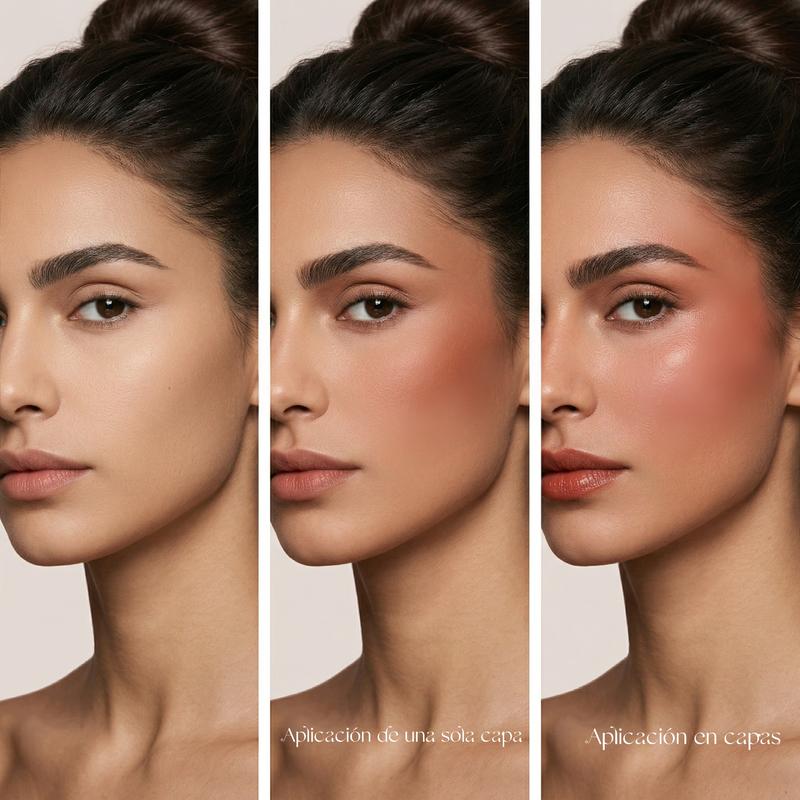 Coloración de Alta Intensidad Colorete Doble Efecto Crema y Polvo