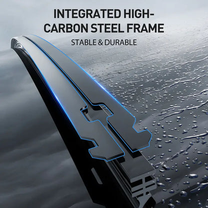 Limpiaparabrisas sin marco ultra silenciosos ITUTN - Calidad OEM, sin rayas | 5 adaptadores, compatibles con el 99% de los vehículos, limpiaparabrisas universales silenciosos para todas las estaciones, fácil instalación, repuestos para automóviles