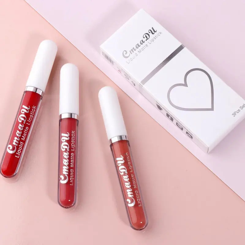 Labial Mate Hidratante Larga Duración Resistente al Agua