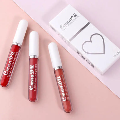 Labial Mate Hidratante Larga Duración Resistente al Agua