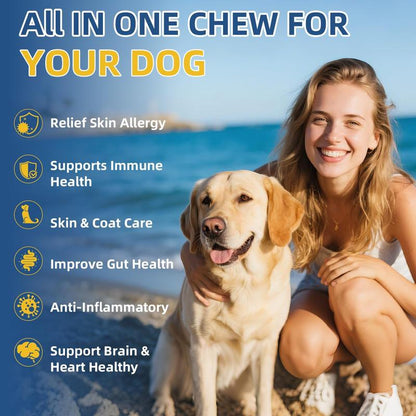 Apoyo Inmunológico para Perros con Colostro y Aceite de Pescado