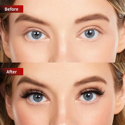 Set de pestañas magnéticas - Rizador de pestañas con kit para cejas, pestañas postizas con aplicador, extensiones de pestañas sin pegamento, resistentes al agua y ligeras