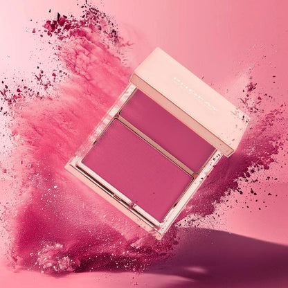 Coloración de Alta Intensidad Colorete Doble Efecto Crema y Polvo