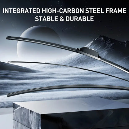 Limpiaparabrisas sin marco ultra silenciosos ITUTN - Calidad OEM, sin rayas | 5 adaptadores, compatibles con el 99% de los vehículos, limpiaparabrisas universales silenciosos para todas las estaciones, fácil instalación, repuestos para automóviles