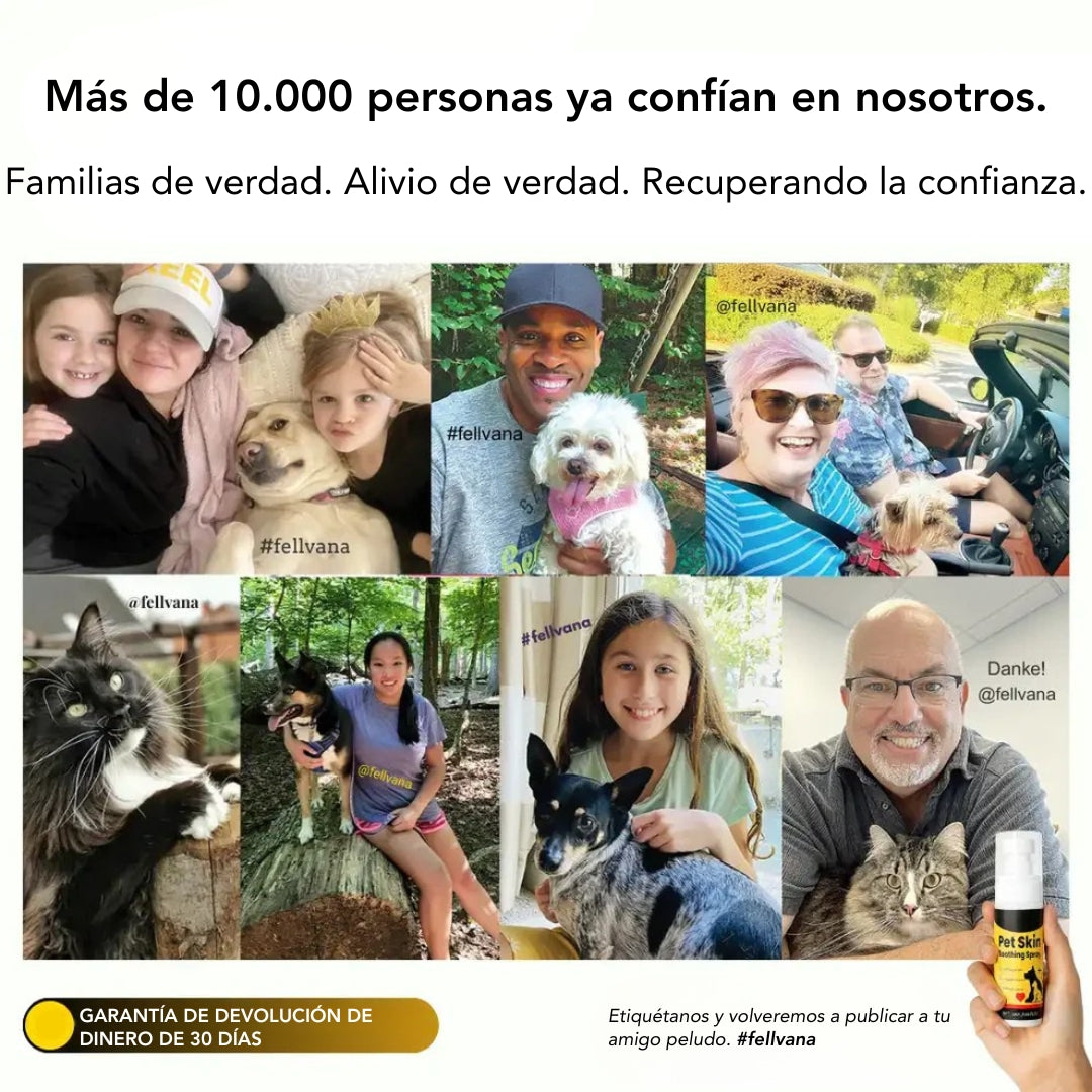 Fellvana™ Spray calmante para la piel aprobado por veterinarios