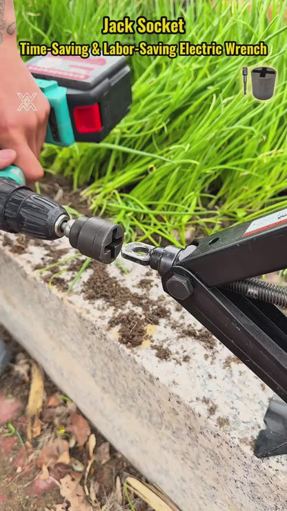 Adaptador de vaso de 1/2 pulgada de alta resistencia para gato de tijera, herramienta universal de mantenimiento de vehículos recreativos, adaptador para taladro eléctrico resistente a la corrosión con liberación rápida