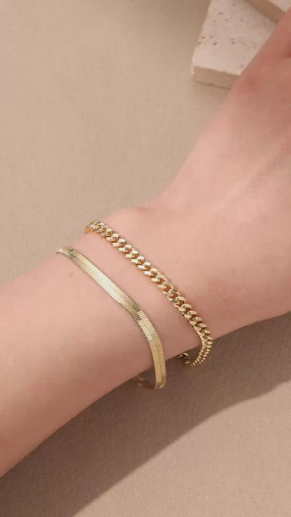 Pulseras Tewiky para mujer, conjuntos de joyas para mujer, pulseras de cadena con clip de papel, finas, apilables y de eslabones cubanos, accesorios de moda, regalos para mujer, joyería maximalista.