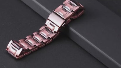Pulsera de cobre Jecanori para hombre, brazalete único con cierre plegable, herramienta de ajuste y caja de regalo.