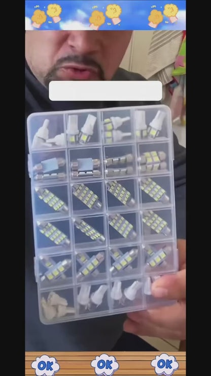 Kit de luces LED para el interior del coche - 42 piezas